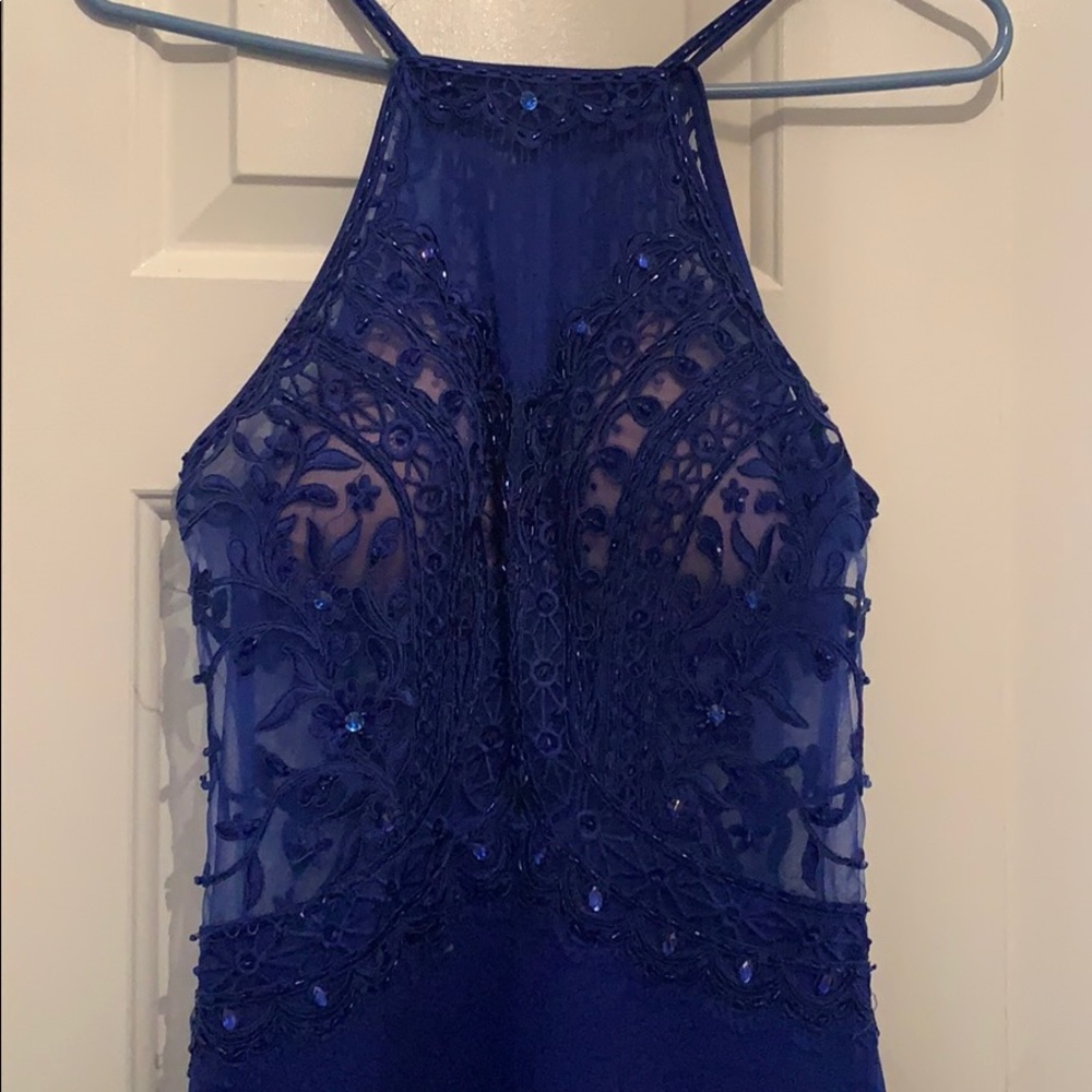 Royal blue prom dress